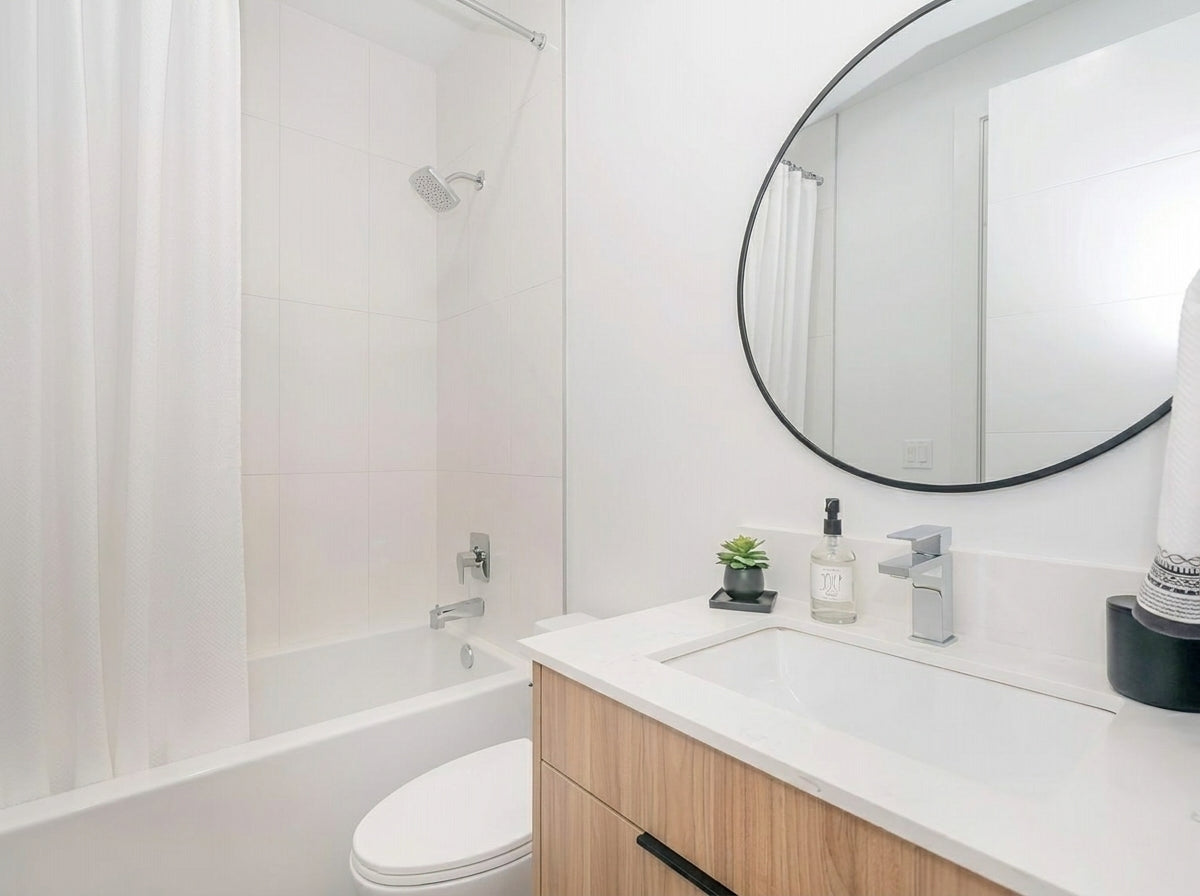clean, modern bathroom